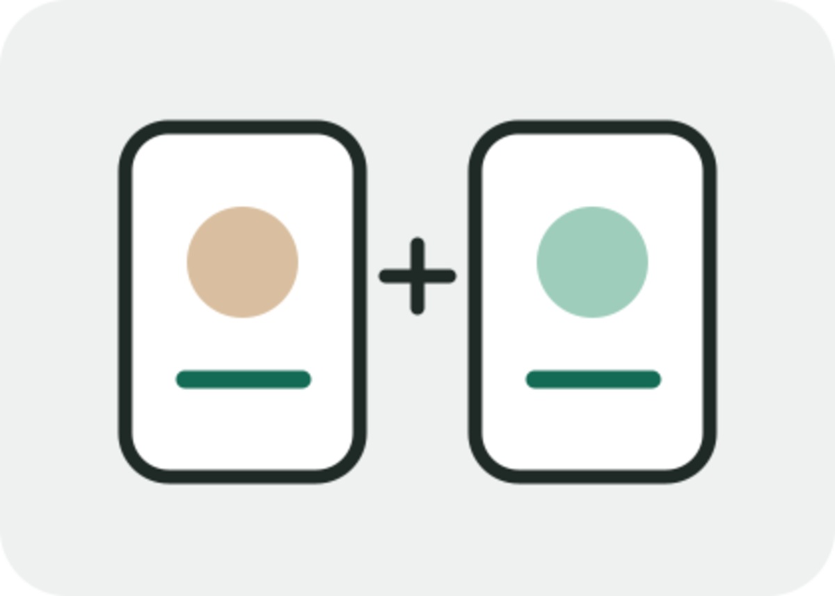 Illustration eines Produktvergleichs