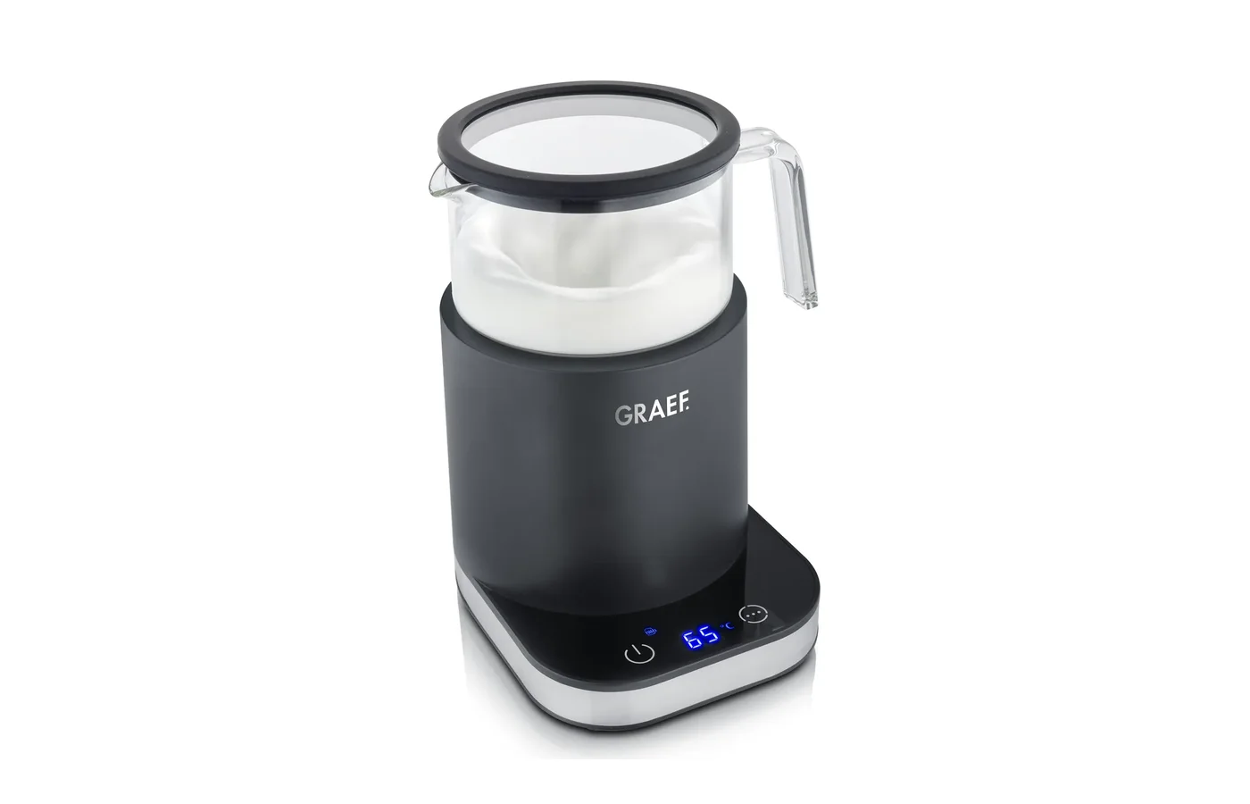 GRAEF MS902 Induktions-Milchaufschäumer mit Glaskanne